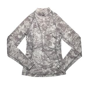 Lululemon Beach Break Rashguard Washed Marble Alpine White Silverscreen Size 4